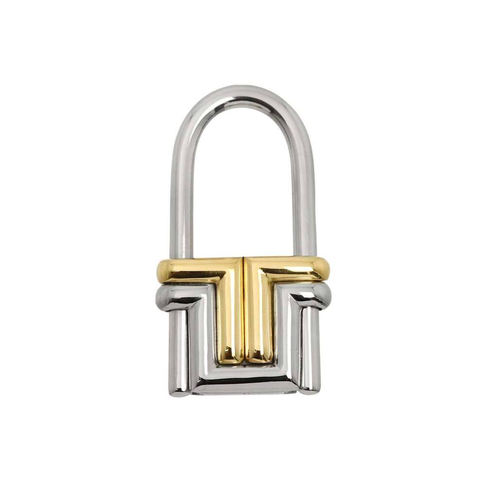 Bulgari BVLGARI Charm YG Yellow Gold 750 Stainless Steel Keychain Key